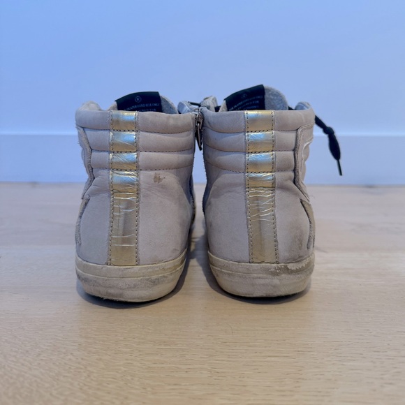 Golden Goose Slide Sneakers Cream / Multi Glitter Size 40 - Pre Owned - Picture 6 of 17